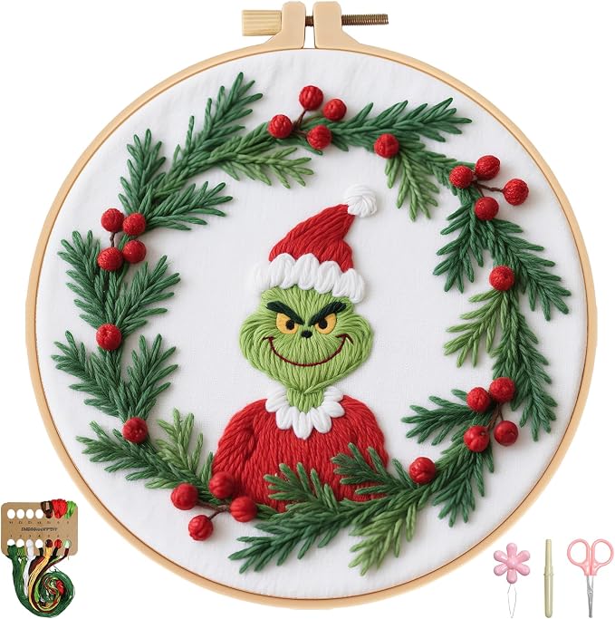 BBLYBD Christmas Embroidery Kit, 1 Set Cross Stitch Craft Kit - Image 8