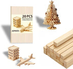 20PCS Square Wooden Dowels, 3/8" X 3/8" X 12"Square Dowels | Beautifully by Unknown