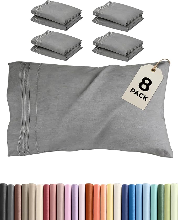 Queen Pillow Cases Set of 8 by CGKUnlimited