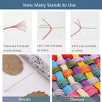 ZuoAnLF 5 PCS Cross Stitch Bookmark Kits, DIY Bookmarks Cross Stitch Kits - Image 7