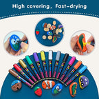 Rock Painting Perfection Markers Pens: 12 Vibrant Colors - Image 3