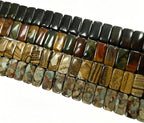 10x20mm Red Creek Stone Rectangle Gemstone Beads Jewelry Making | 20Pcs Natural - Image 7