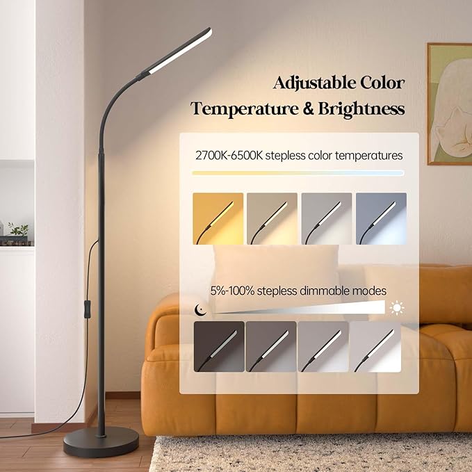 Aisutha LED Floor Lamp, 18W Super Bright Floor Lamp - Image 3
