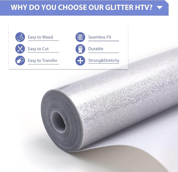 HTVRONT Glitter HTV - Image 3