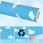 Qyeahkj Sky White Cloud Bulletin Board Paper Roll Cloud Bulletin Board - Image 4