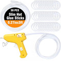 Copkim 30 Pack 3 ft Long x 0.27" Diameter Mini Hot Glue Stick Rolls Bulk Hot by Copkim