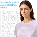 12pcs Iron on Letters for Clothing, Heat Transfer Vinyl Letters, DIY Fabric - Image 5