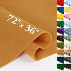 Golden Yellow Felt Fabric Sheet 72" X 36", 1.4mm Thick Large Soft Durable by MITINU