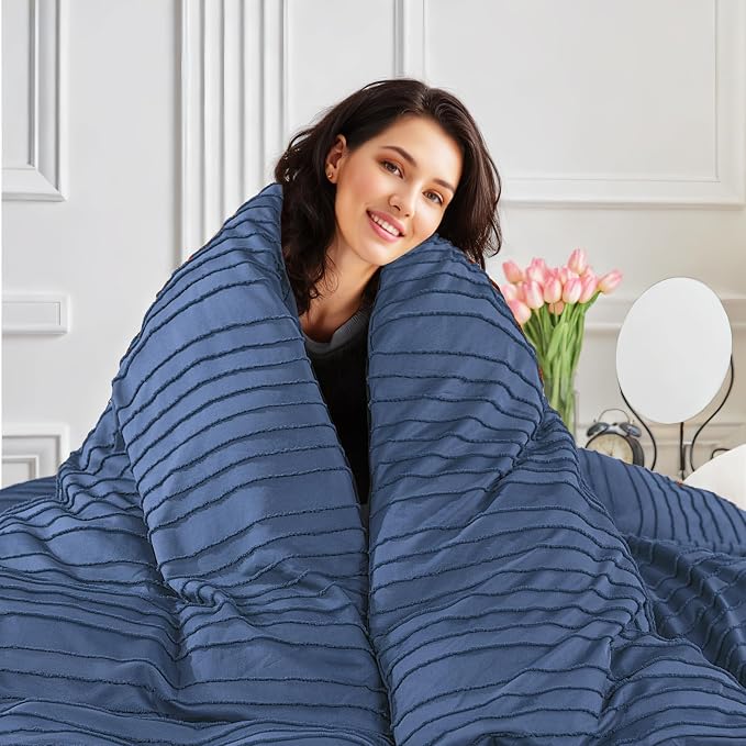 NEXHOME PRO Duvet Cover Full, 3 Pieces Boho Tufted Duvet Cover Set, Soft and - Image 4