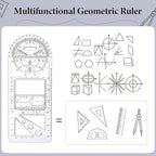 Multifunctional Geometric Ruler, Draft Rulers - Image 5