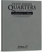 Whitman Coin Collector’s Wall Display Board Coin Map US State Quarter Series by Unknown