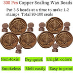 300Pcs Rose Gold Sealing Wax Beads, Vintage Wax Seal Beads - Image 5