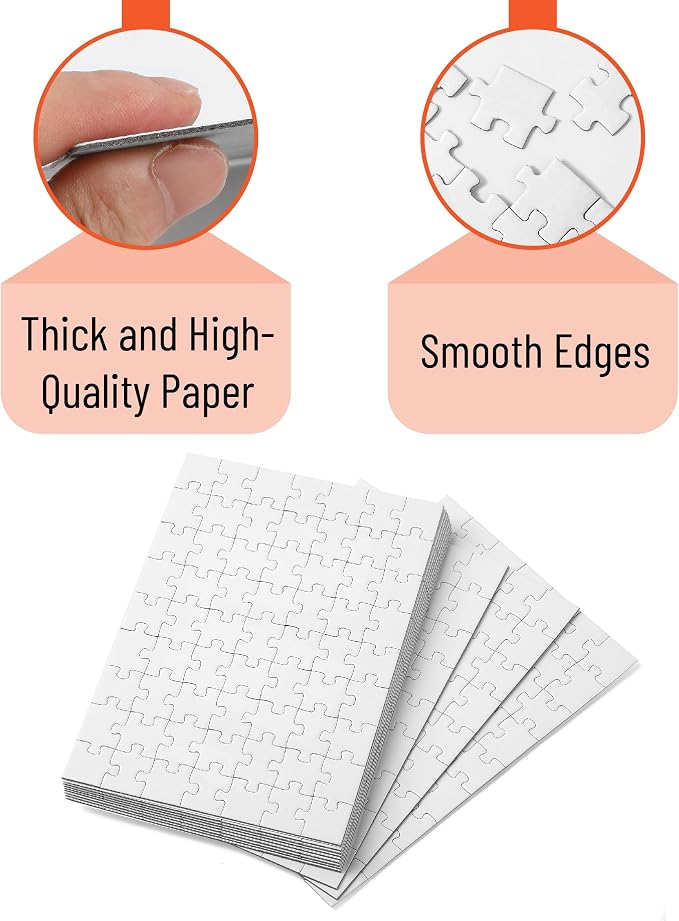 Mr. Pen- Blank Puzzle, 10 Pack, 63 Pieces/Pack, Arts & DIY Crafts - Image 3