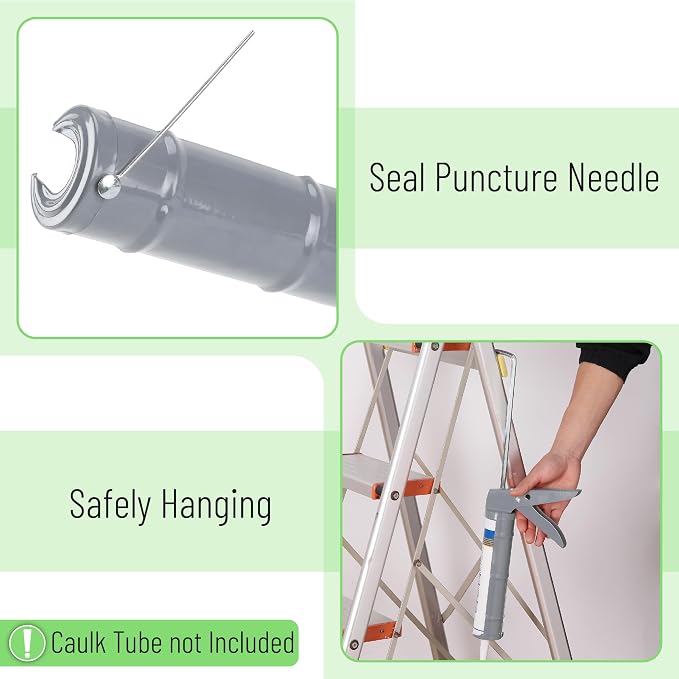 Bates- Caulking Silicone Gun, 10:1 Thrust Ratio, Hand Caulking Guns, No Drip - Image 3