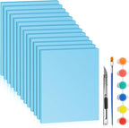 LuckyFoam Blue 13 Pack 15x12x0.5 inch Foam Sheets 0.5 Inch Thick | Polystyrene by LuckyFoam