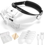 Dilzekui Headband Magnifying Glass by MagnifyingGlasswithLight