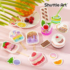 Shuttle Art 105 Pcs Magic Foam Texture Painting Kit Dessert Series: 24 Dessert - Image 4