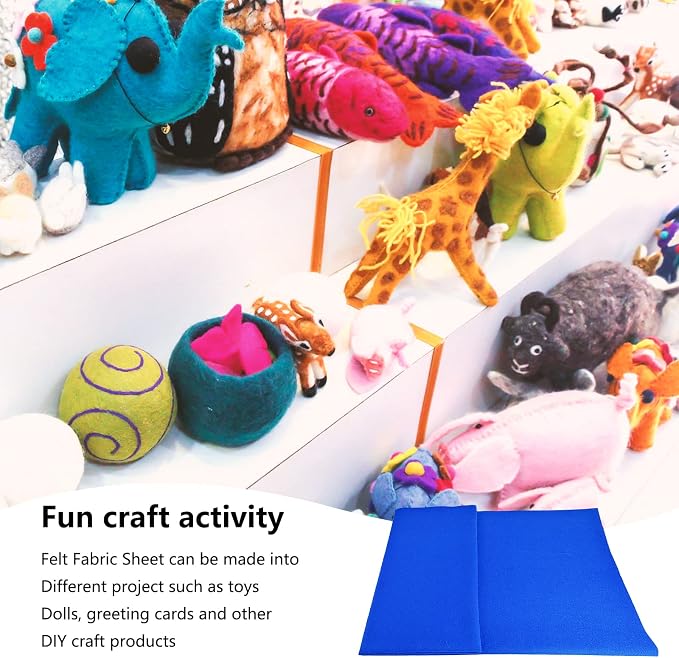 Jtnohx Color Felt, 1 Square Yard Felt Fabric, 1.4mm Thickness Flexible Craft - Image 6