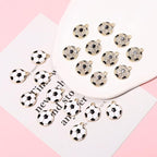 20PCS Sports Charms Enamel Basketball Baseball Pendant Charms - Image 2
