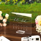 UNIQOOO 10 Pack Clear Blank Acrylic Sign Wedding Table Numbers, 8 x 10 in - Image 5