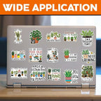 MAIANEY Cute Plant Stickers Pack 15Pcs, Funny Gardening Vinyl Decals - Image 2