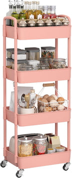 Sywhitta 4-Tier Plastic Rolling Utility Cart - Image 7