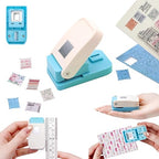 BAOFALI Mini Stamp Punch, 0.6x0.5 Inch Postage Stamps Punch, Portable Lever by BAOFALI