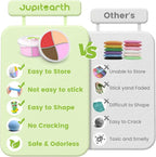 JUPITEARTH Air Dry Clay for Kids, 12 Animals Theme Party Modeling Clay Set | - Image 3