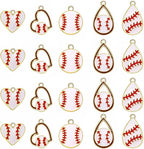 20PCS Sports Charms Enamel Basketball Baseball Pendant Charms - Image 6