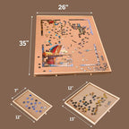 1500 Piece Rotating Wooden Puzzle Board - Image 4