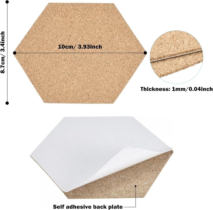 Self-Adhesive Mini Cork Tiles Mat - Image 2