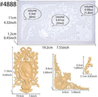 Art Molds for Polyclay Air Dry Clay Plaster Epoxy Resin Fondant Cake Decor - Image 2