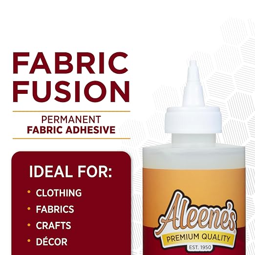 Aleene's Fabric Fusion Glue 8 fl oz, Permanent and Washable Adhesive, No-Sew - Image 4