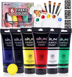 Colorful Fabric Paint Set for Clothes, 6 Colors 4oz Textile Paint for Kids | - Image 8