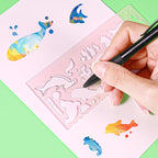 8PCS Drawing Stencils Set for Kids, Animal-Shaped Stencils Template Plastic - Image 2