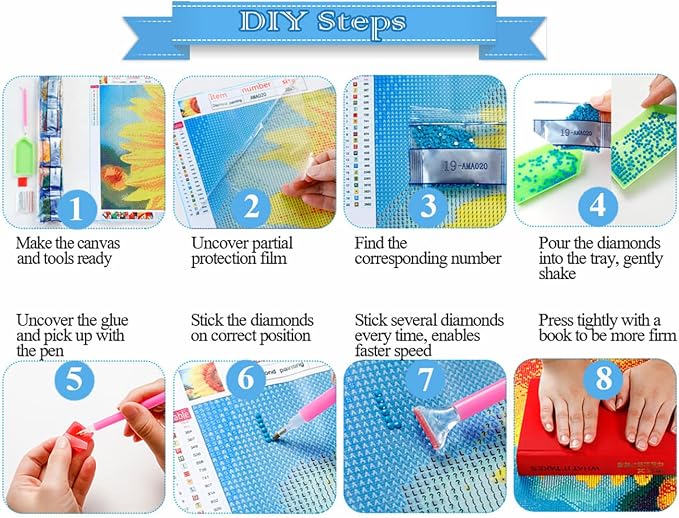 Eiazuiks Diamond Painting Kits for Adults, Elephant 5D DIY Diamond Art Kits - Image 7