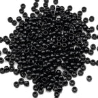 Gxueshan 1000 Pcs Acrylic Black Pony Beads 6x9mm Large Hole Pen Hair Kandi by Gxueshan