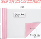 ​TORC Pink Glitter HTV Pink Heat Transfer Vinyl HTV Rolls - Image 3
