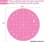 Headley Tools 10"x10" Round Rotating Cutting Mat, Self Healing Mat - Image 3
