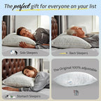 BETU Cooling King Size Pillows Set of 4, Shredded Memory Foam Bed Pillows - Image 5
