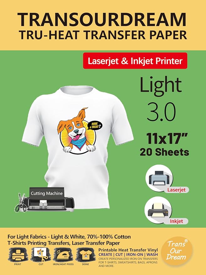 TransOurDream Iron on Heat Transfer Paper by TransOurDream