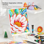 Shuttle Art Acrylic Paint Set, 30 x12ml Tubes Artist Quality Non Toxic Rich - Image 8