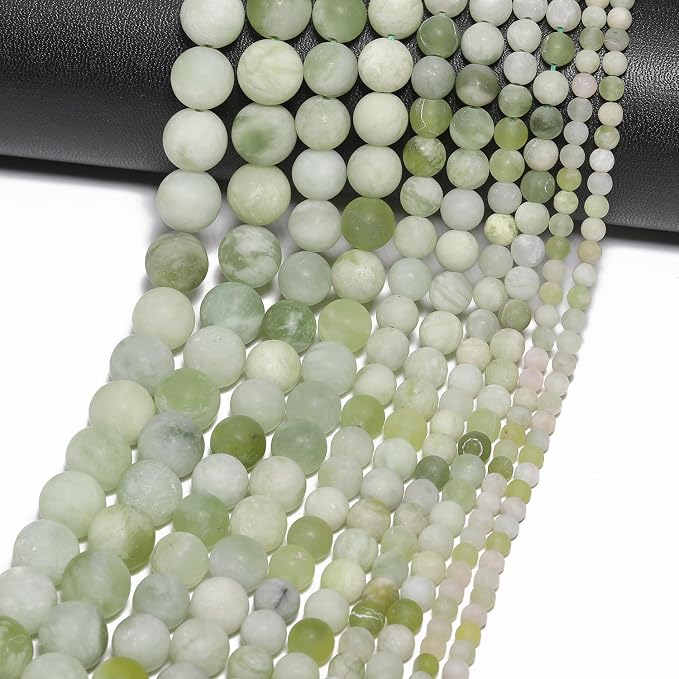 60pcs Natural Matte Grape Gemstone Beads，6mm Frosted Round Loose Stone Beads - Image 7