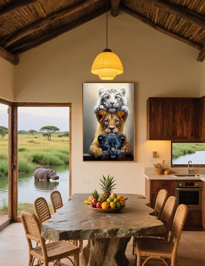 GXGLLPZBY DIY Tiger Animal Diamond Painting Kits, 5D Diamond Art - Image 3