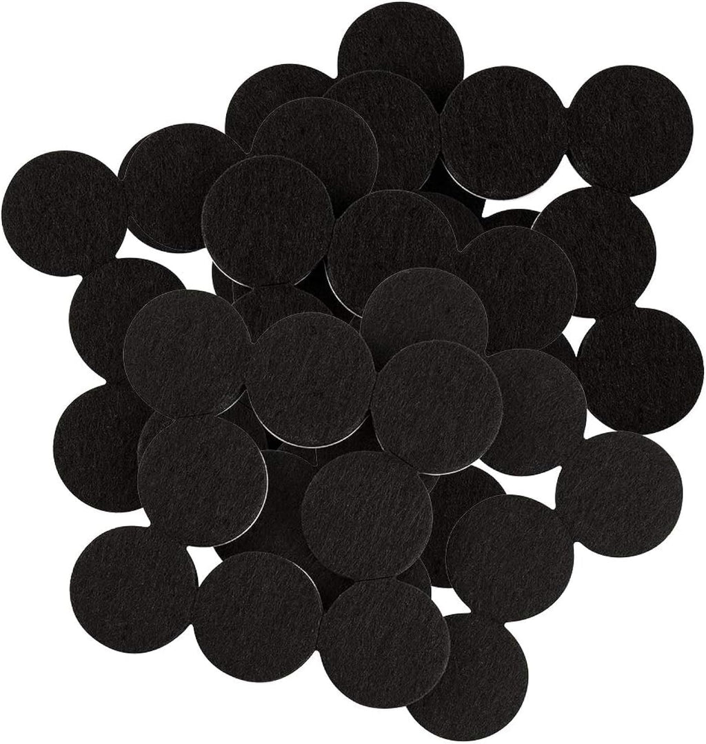 SOFTTOUCH 4799095N Heavy Duty 1 Inch Felt Furniture Pads to Protect Hardwood Floors from Scratches, Black, 48 Count