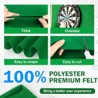 XSEINO Emerald Green Large Felt Fabric 36" X 36 ", 1.4 mm Thick Soft Felt - Image 4