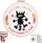 Louise Maelys Everything is Fine Embroidery Kit by LouiseMaelys