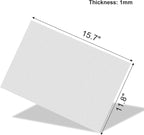 biguphate 24 PCS White EVA Foam Sheets 1mm Thick 15.7 x 11.8 Inches Craft Foam - Image 2