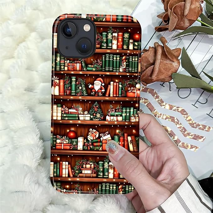 Case for iPhone 15, Scratch Resistant Hybrid Double Layer Hard Shell，Christmas - Image 7