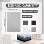 Jtnohx Soft Felt Sheets, 8x12 inches Assorted Craft Felt Fabric, 1.4mm Thick - Image 2